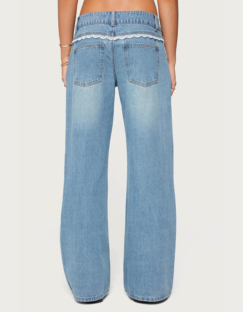 EDIKTED Alisha Lacey Low Rise Jeans image number 1