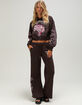 ED HARDY Pink Leopard Womens Crop Hoodie image number 4