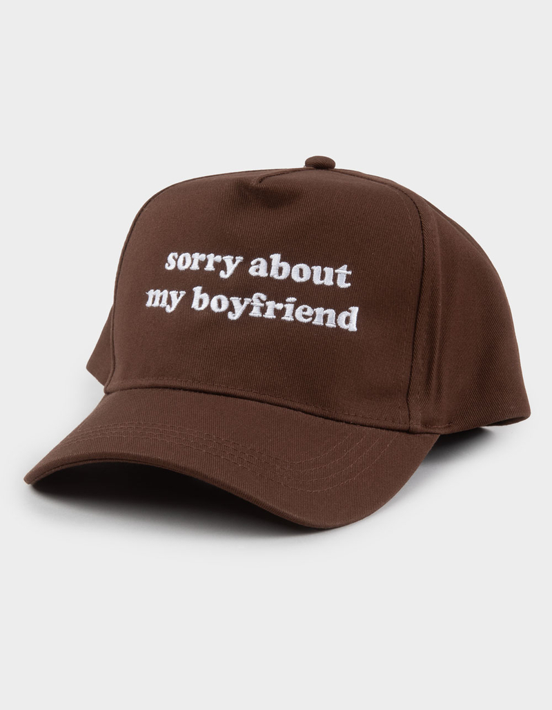 Sorry About My Boyfriend Womens Snapback Hat image number 0