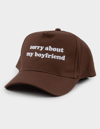 Sorry About My Boyfriend Womens Snapback Hat Primary Image