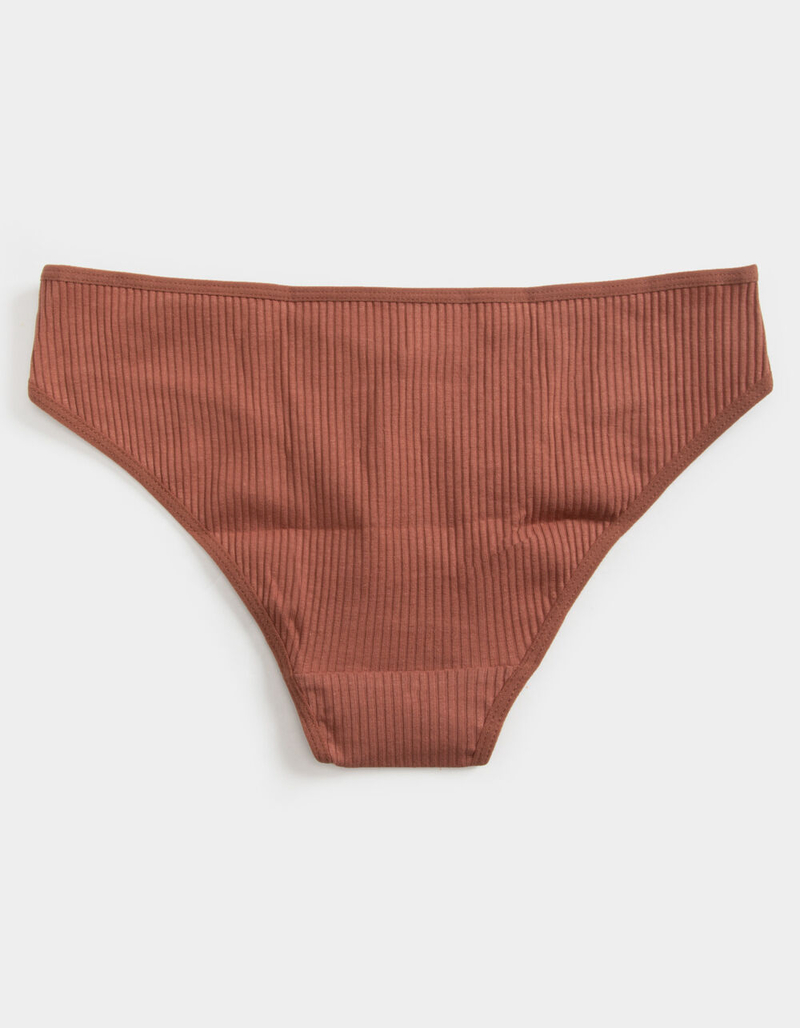 FULL TILT Ribbed Mahogony Panties image number 1