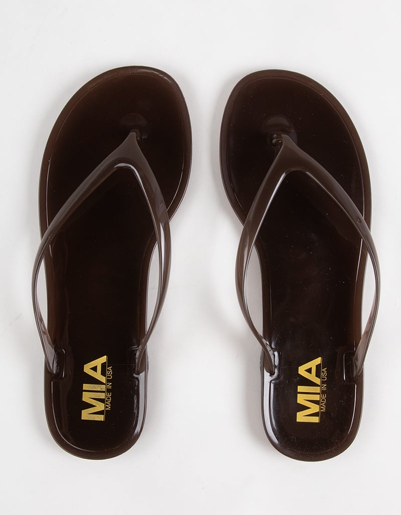 MIA Nyah Womens Jelly Flip Flops image number 4