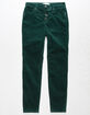 RSQ Ibiza Exposed Button Corduroy Girls Green Skinny Jeans image number 1