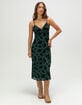 FULL TILT Flocked Womens Mesh Midi Dress image number 1