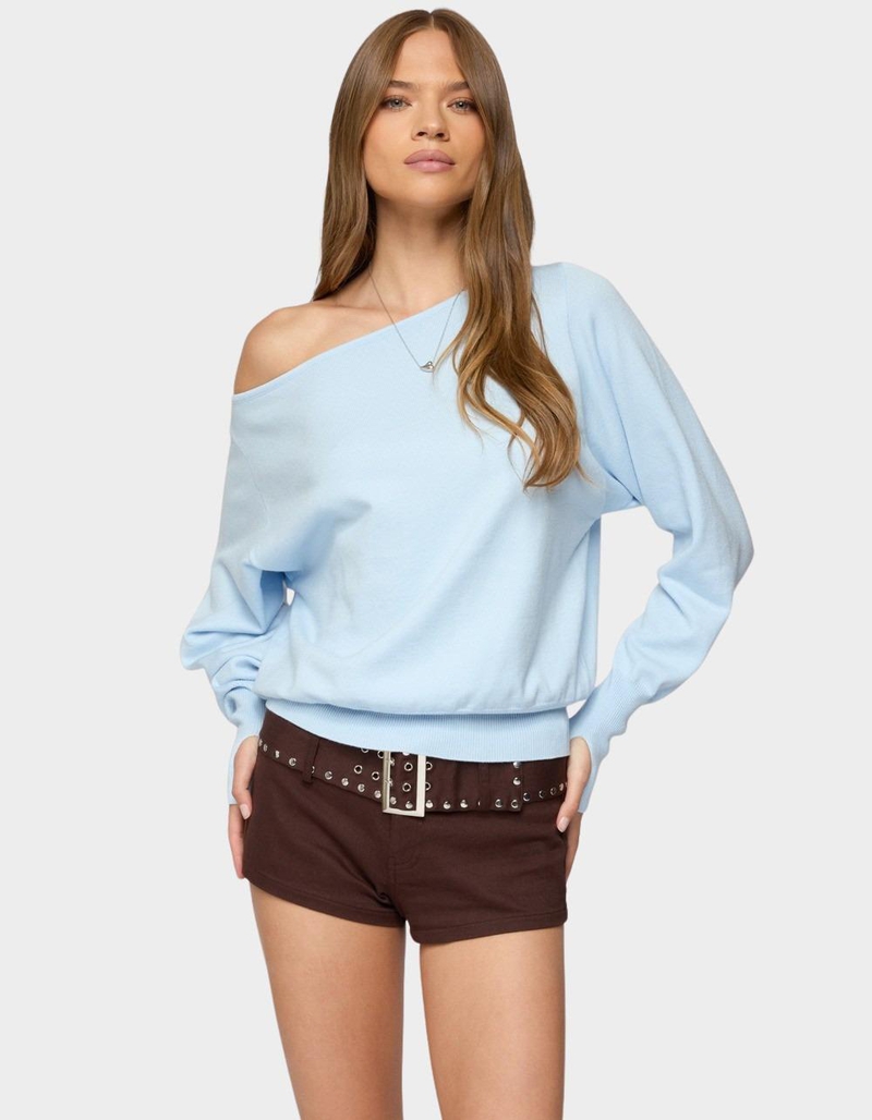 EDIKTED Off Shoulder Oversized Sweater image number 0