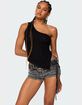 EDIKTED Codi Backless Asymmetric Knit Top image number 1
