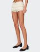 EDIKTED Este Textured Lace Scrunch Shorts image number 4