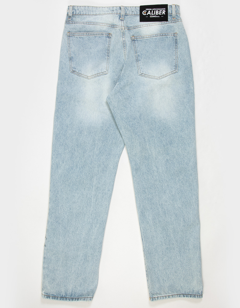 CALIBER Javelin Mens Studded Distressed Straight Jeans image number 1