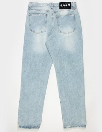 CALIBER Javelin Mens Studded Distressed Straight Jeans Alternative Image