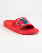 CHAMPION IPO Red Mens Slide Sandals image number 1
