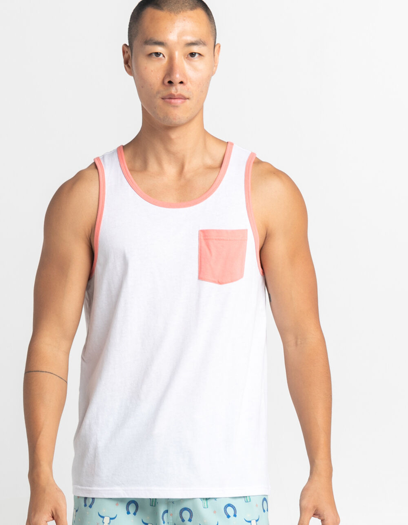 BLUE CROWN Mens Pocket Tank Top image number 4