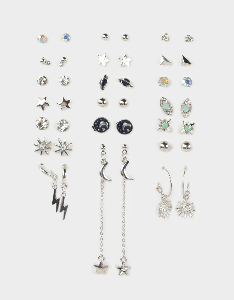 FULL TILT 20 Pack Star Moon Dangle Earrings image number 0