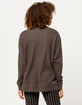 SKY AND SPARROW Thermal Charcoal Womens Cardigan image number 3