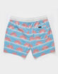 RSQ Mens Sun Stripe 5'' Swim Shorts image number 3