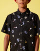 RSQ Skull & Roses Boys Button Up Shirt image number 3