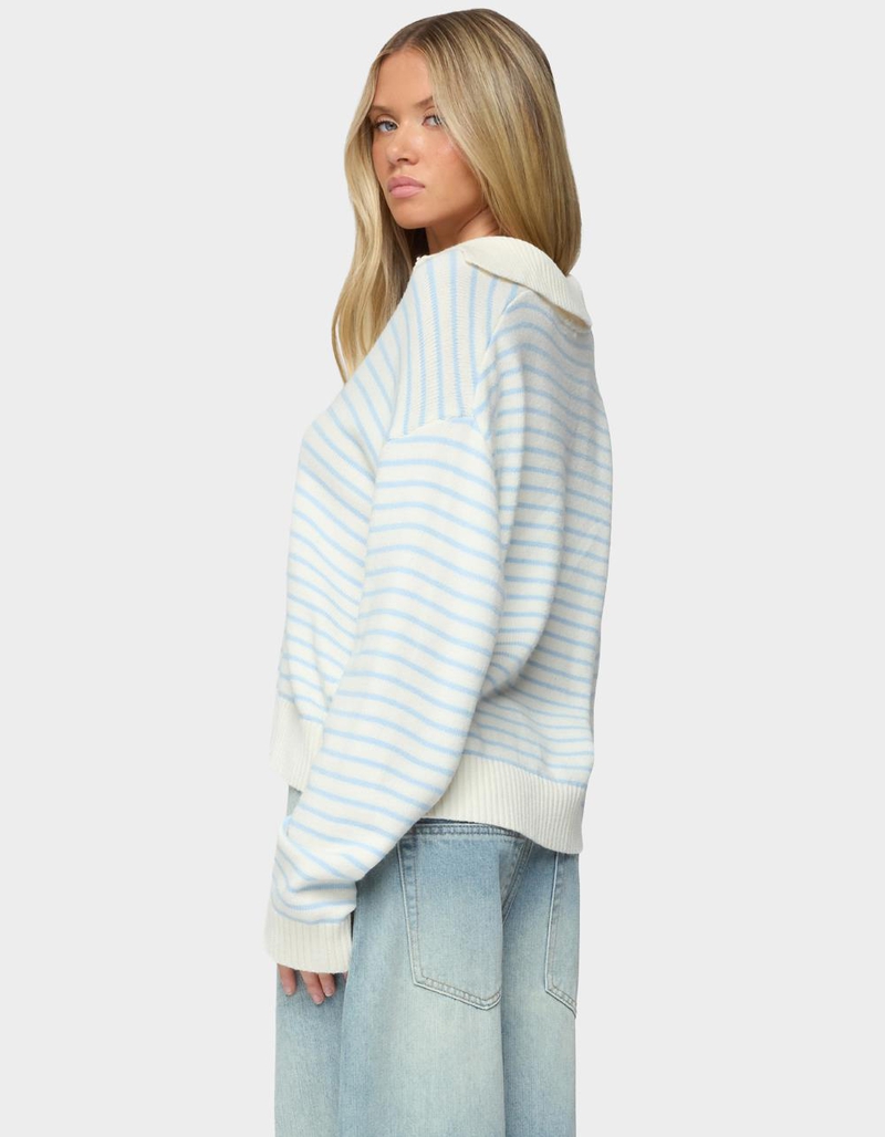 EDIKTED Copenhagen Oversized Striped Sweater image number 2