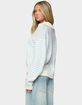 EDIKTED Copenhagen Oversized Striped Sweater image number 3