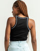 FULL TILT Spliced High Neck Womens Motor Tank image number 3