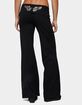 EDIKTED Angel Energy Sequin Foldover Pants image number 3