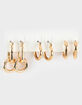 FULL TILT 3 Pack Double Hoop Earring Set image number 1