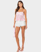 EDIKTED Lace Trim Babydoll Tank Top image number 4