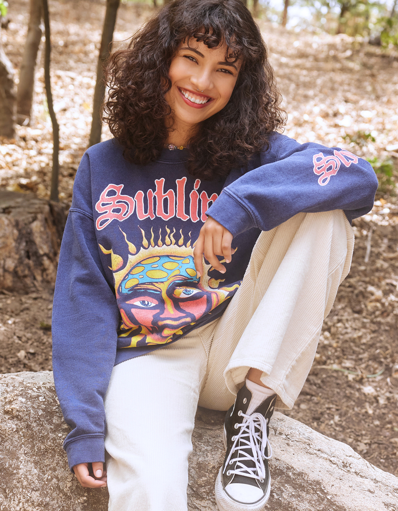 SUBLIME Womens Crewneck Sweatshirt image number 0