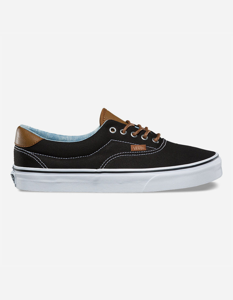 VANS C&L Era 59 Black & Acid Denim Shoes image number 0