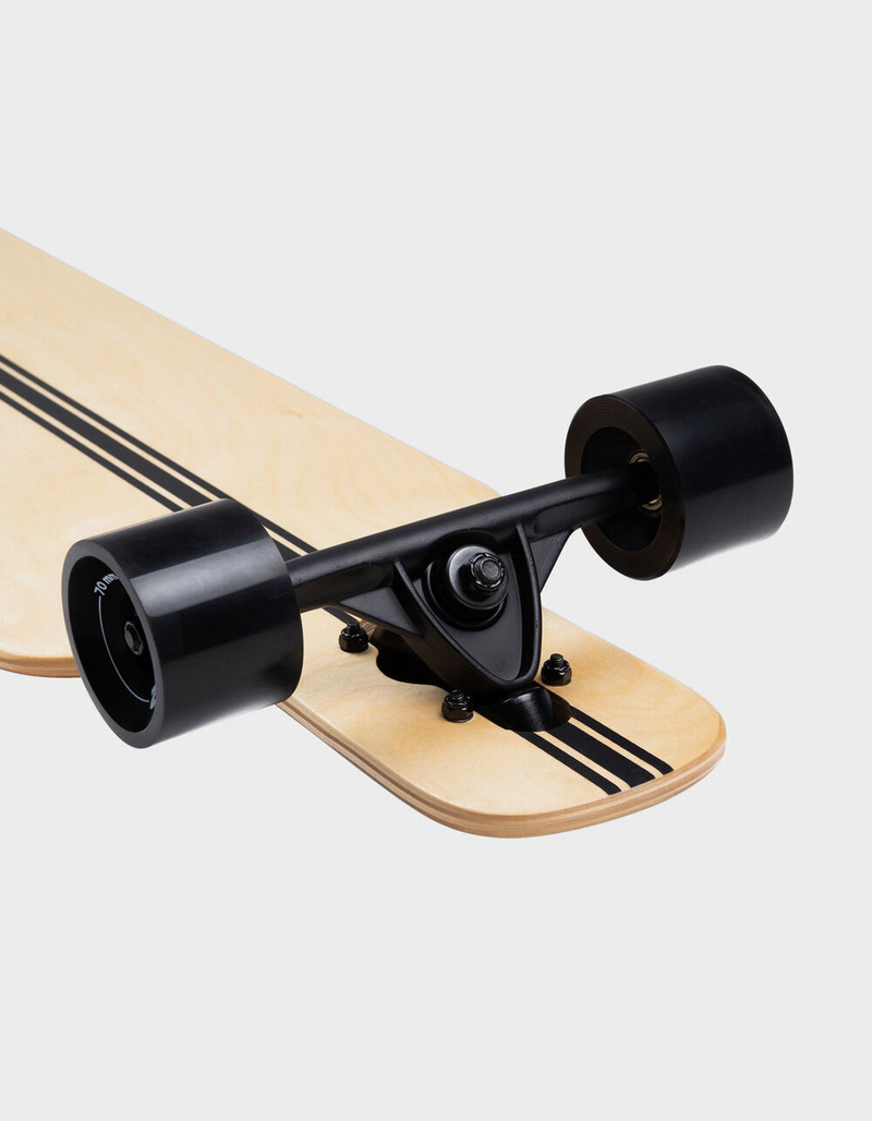 RETROSPEC Rift Black Pipeline 41" Drop Through Longboard Skateboard image number 4
