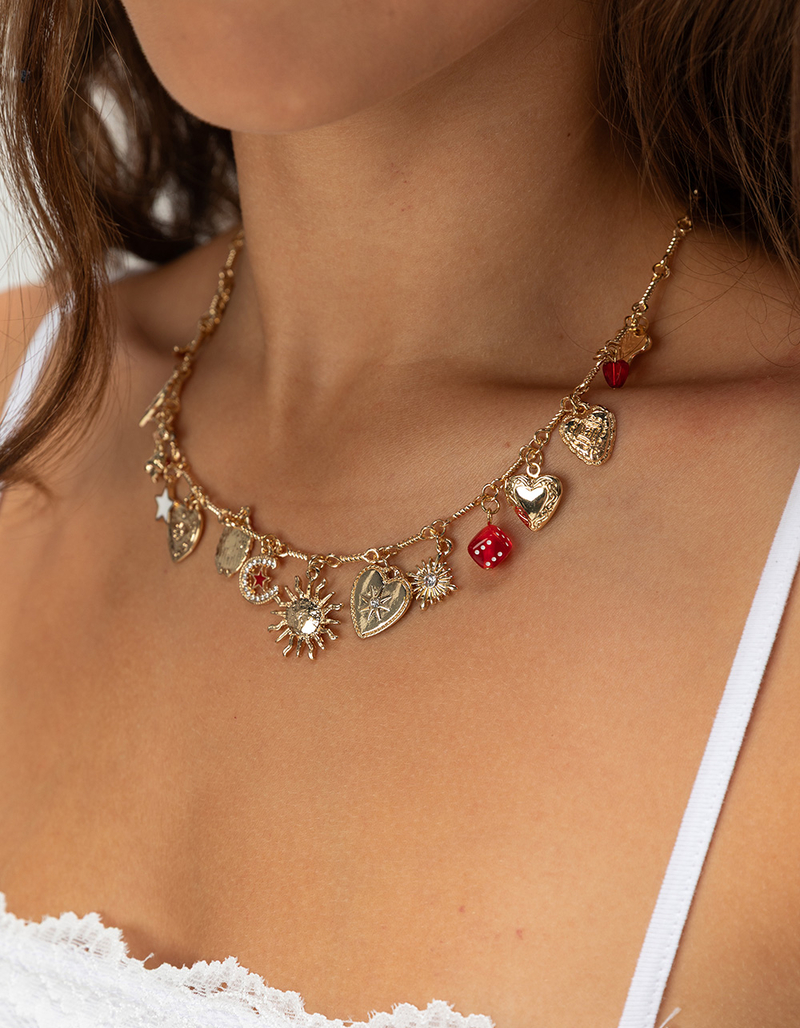 FULL TILT Star Western Heart Charm Necklace image number 2