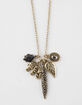 FULL TILT Elephant & Leaf Necklace image number 2