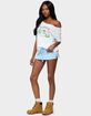 EDIKTED Hawaiian Babe Off Shoulder Tee image number 4