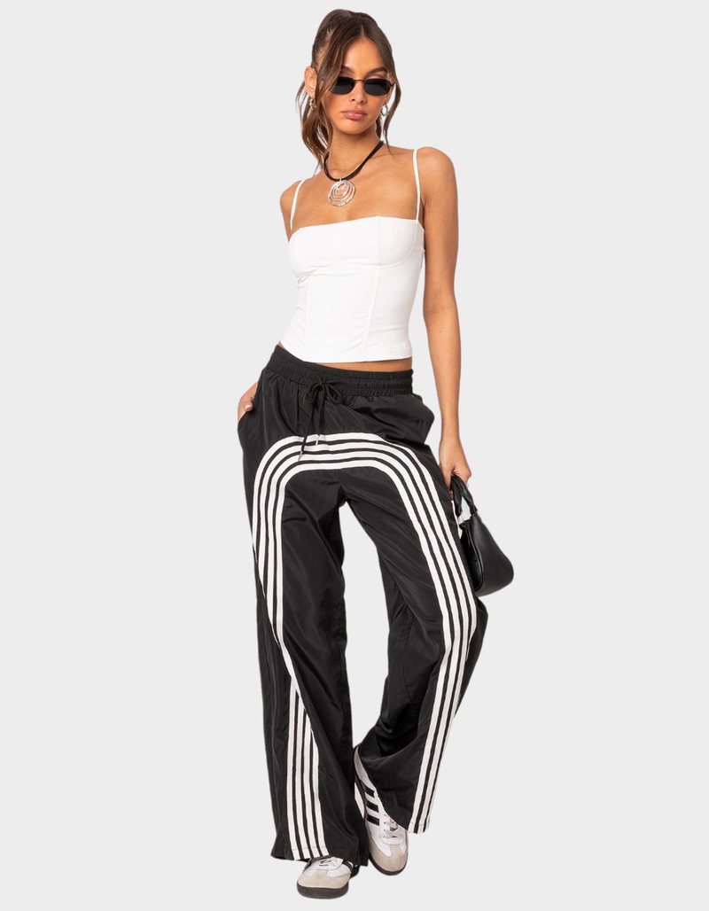 EDIKTED Wilda Striped Nylon Track Pants image number 1
