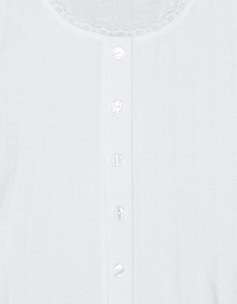 FULL TILT Girls Button Front Top image number 1