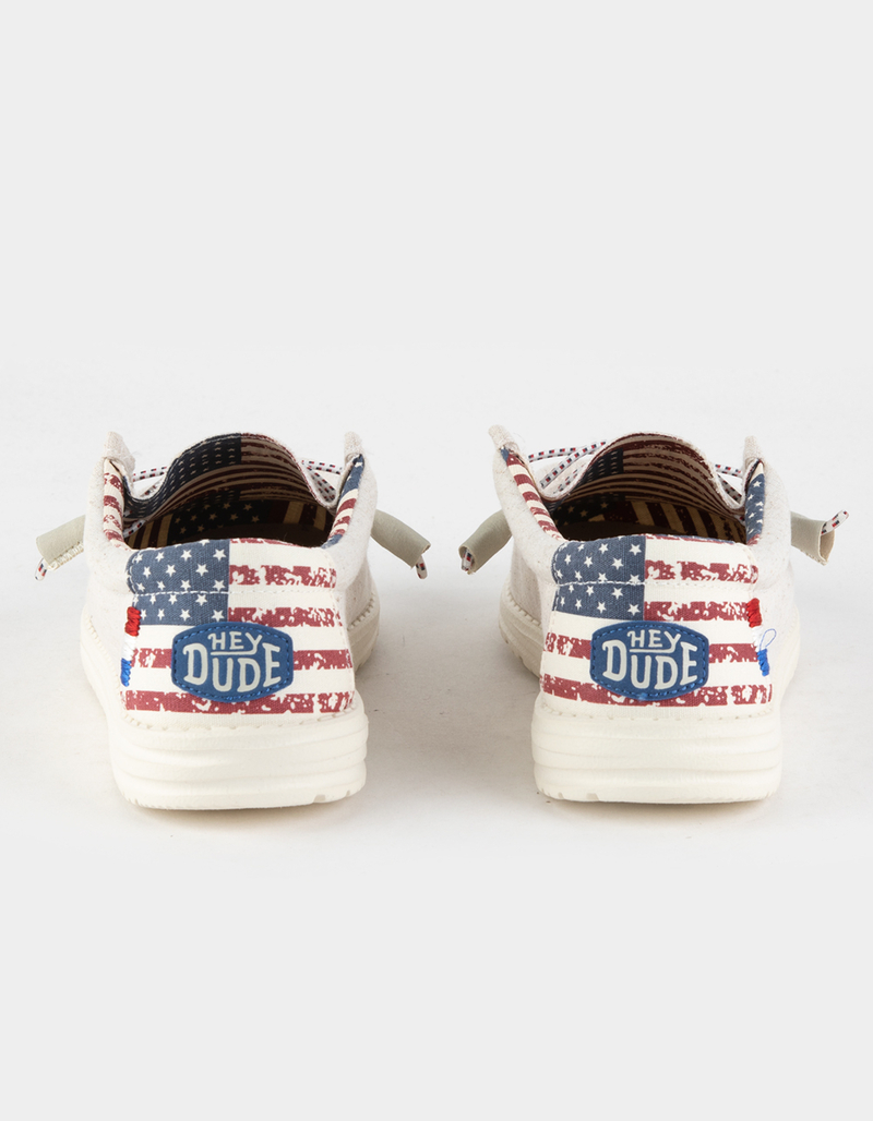 HEY DUDE Wally Patriotic Mens Shoes image number 3