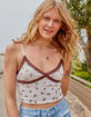 FULL TILT Butterfly Womens Rib Cami image number 1