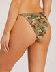 DAMSEL Camo Texture High Leg Bikini Bottoms image number 3
