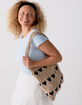 Heart Knit Tote Bag image number 3