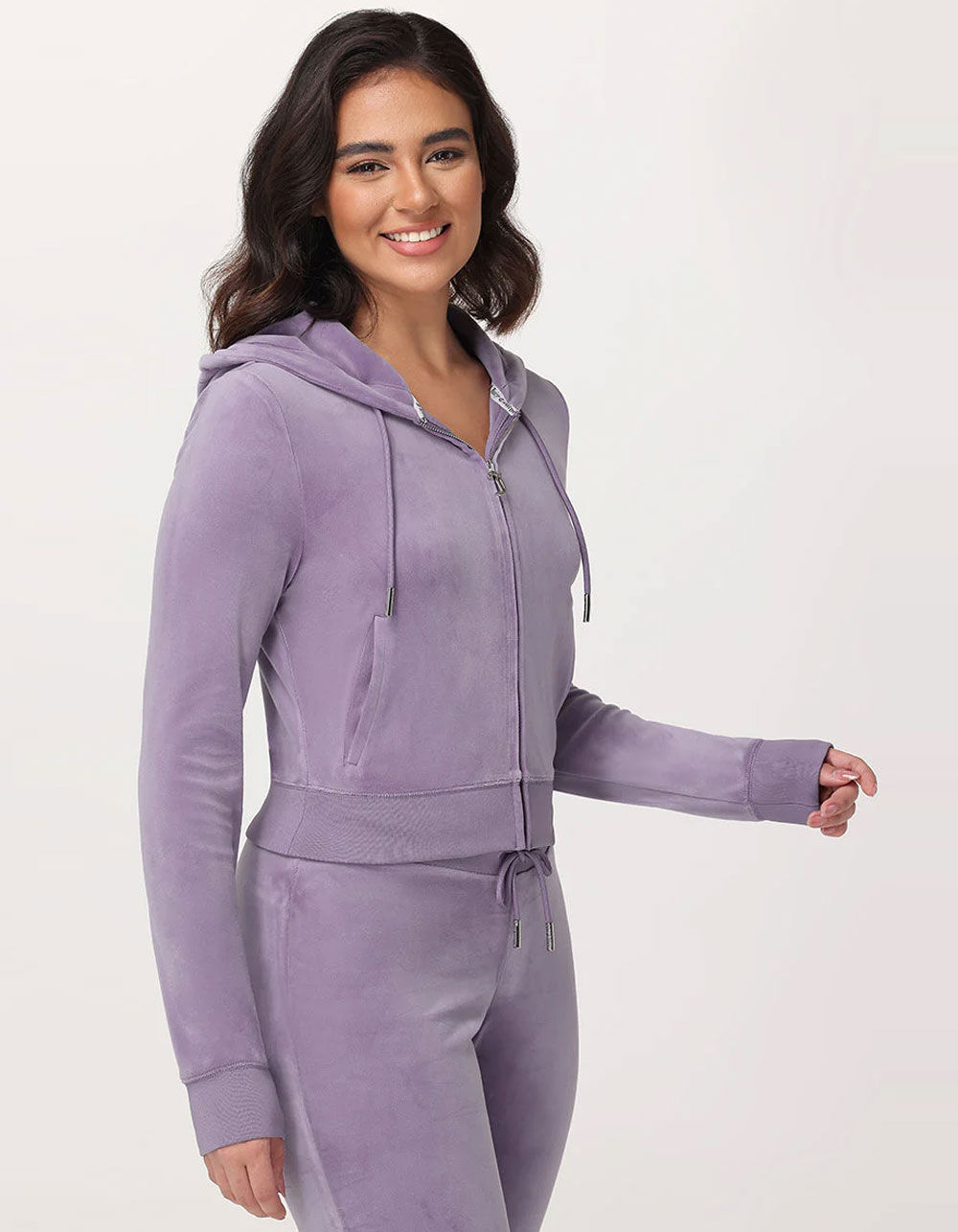 JUICY COUTURE OG Big Bling Womens Hoodie - LILAC | Tillys