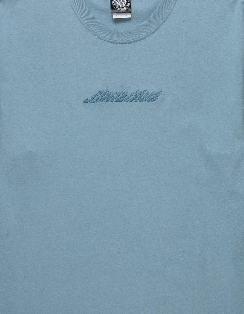 SANTA CRUZ Flame Strip Embroidered Mens Tee image number 1