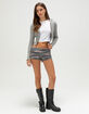 FULL TILT Womens Low Rise Micro Pull On Shorts image number 5