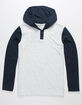 RVCA Pick Up Navy Boys Lightweight Hooded Henley image number 1