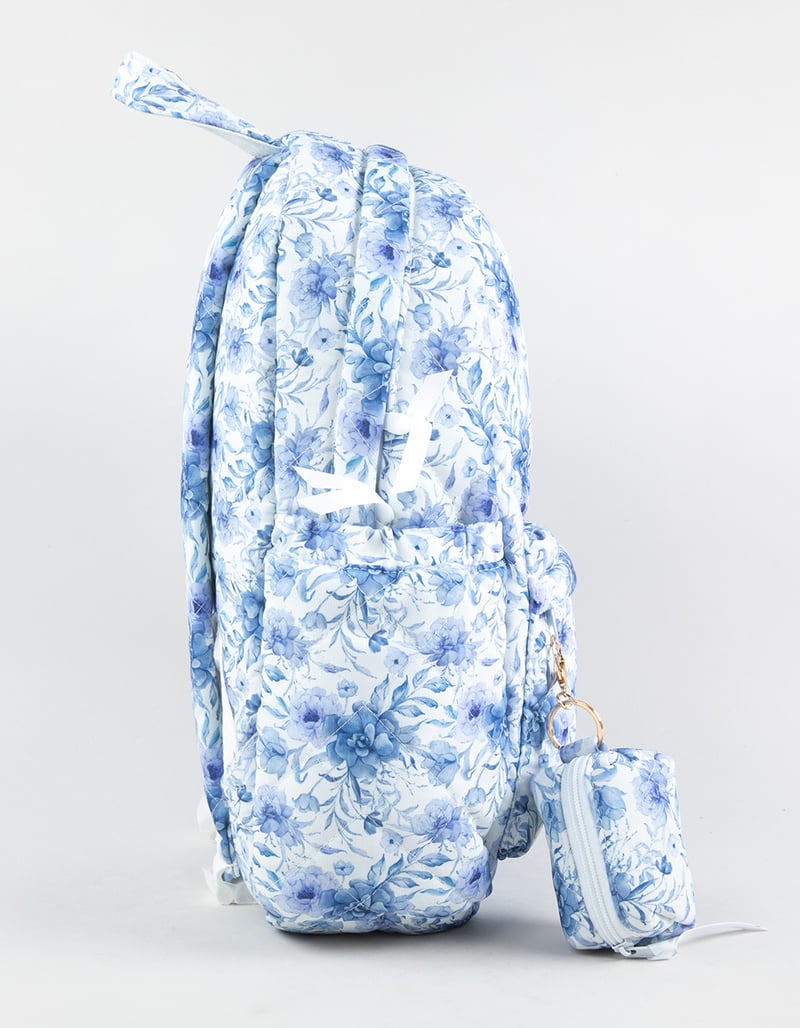 TILLYS Quilted Floral Backpack image number 4