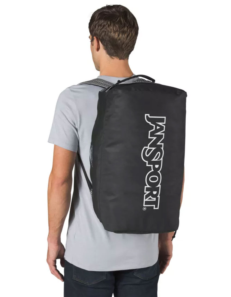 JANSPORT Good Vibes Gear Hauler 45 Black Matrix Duffle Bag image number 3