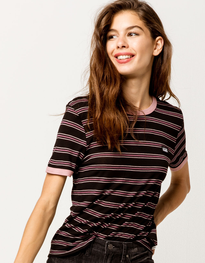 VANS Evermore Stripe Womens Ringer Tee image number 0