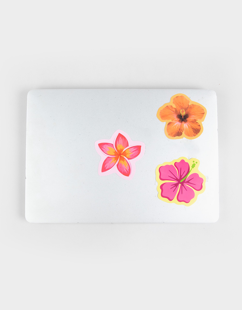 Hawaiian Flower Stickers 3 Pack image number 2
