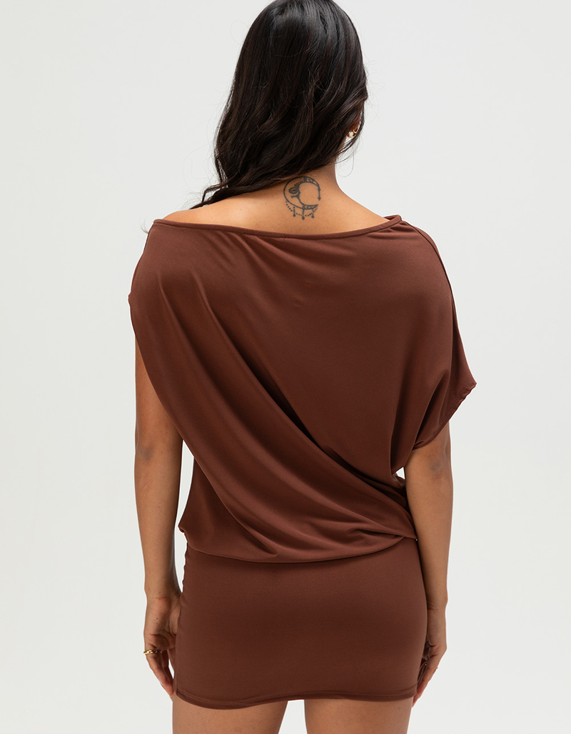 FULL TILT Off The Shoulder Womens Mini Dress image number 2