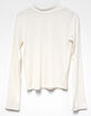 FULL TILT Essentials Rib Mock Neck Girls Long Sleeve Top image number 1