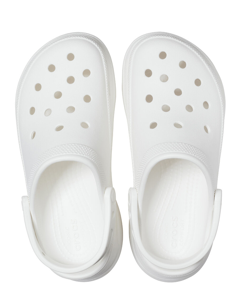 CROCS Classic Bae Womens White Clogs image number 5