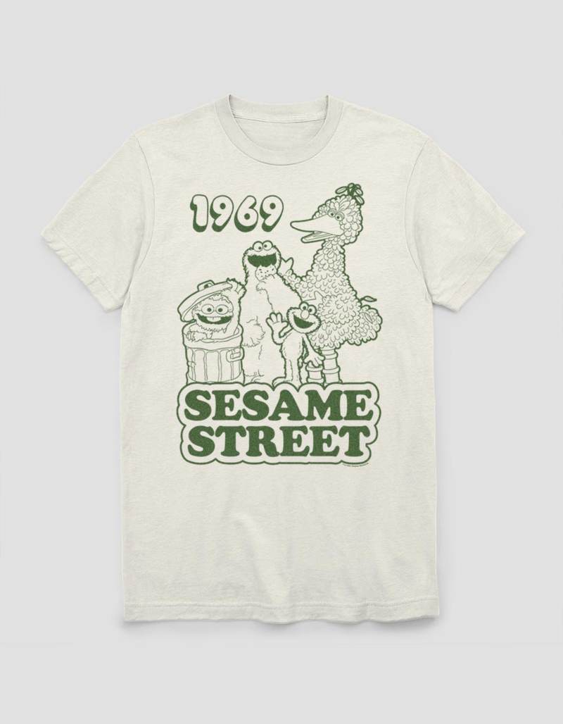 SESAME STREET 1969 Group Outline Unisex Tee image number 0