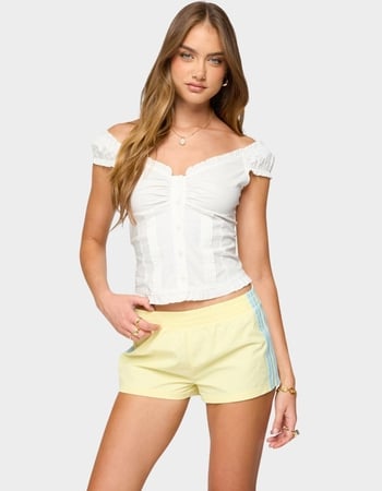 EDIKTED Arlow Ruffle Button Up Top Primary Image